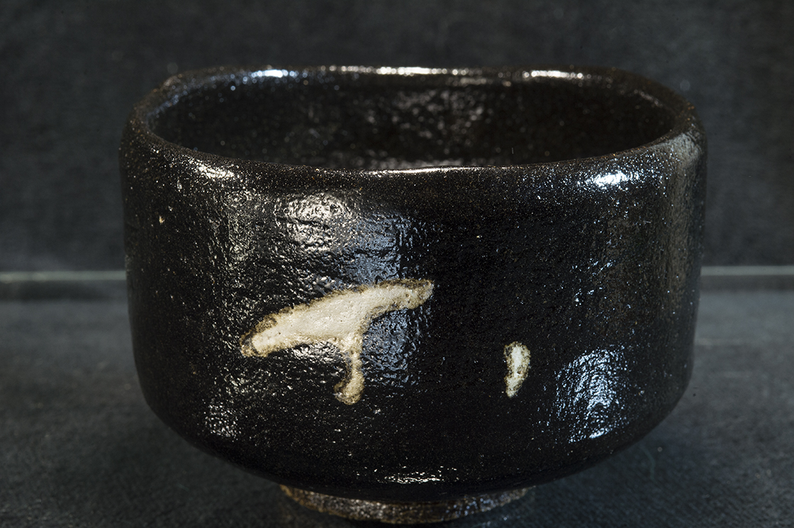 Gingko Raku chawan matcha csésze