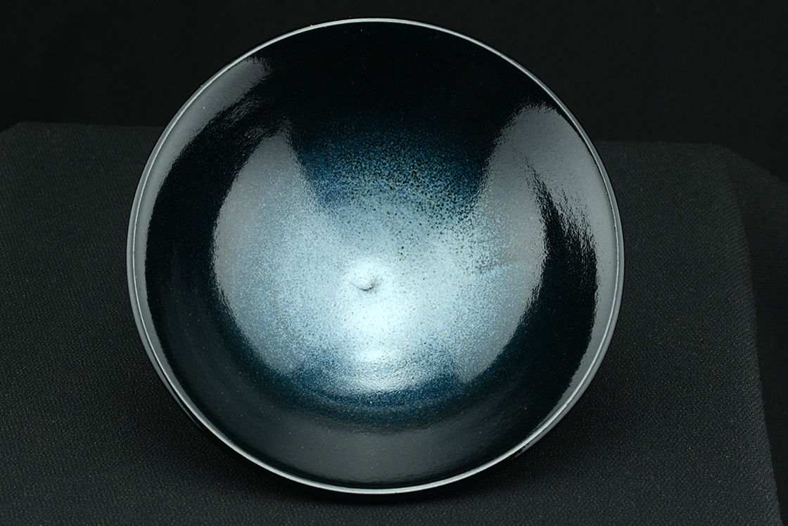 Seto elegáns kék chawan matcha csésze