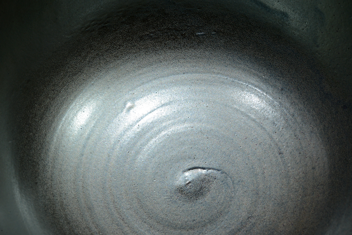 Toshikatsu Kimura ezüst mázas chawan