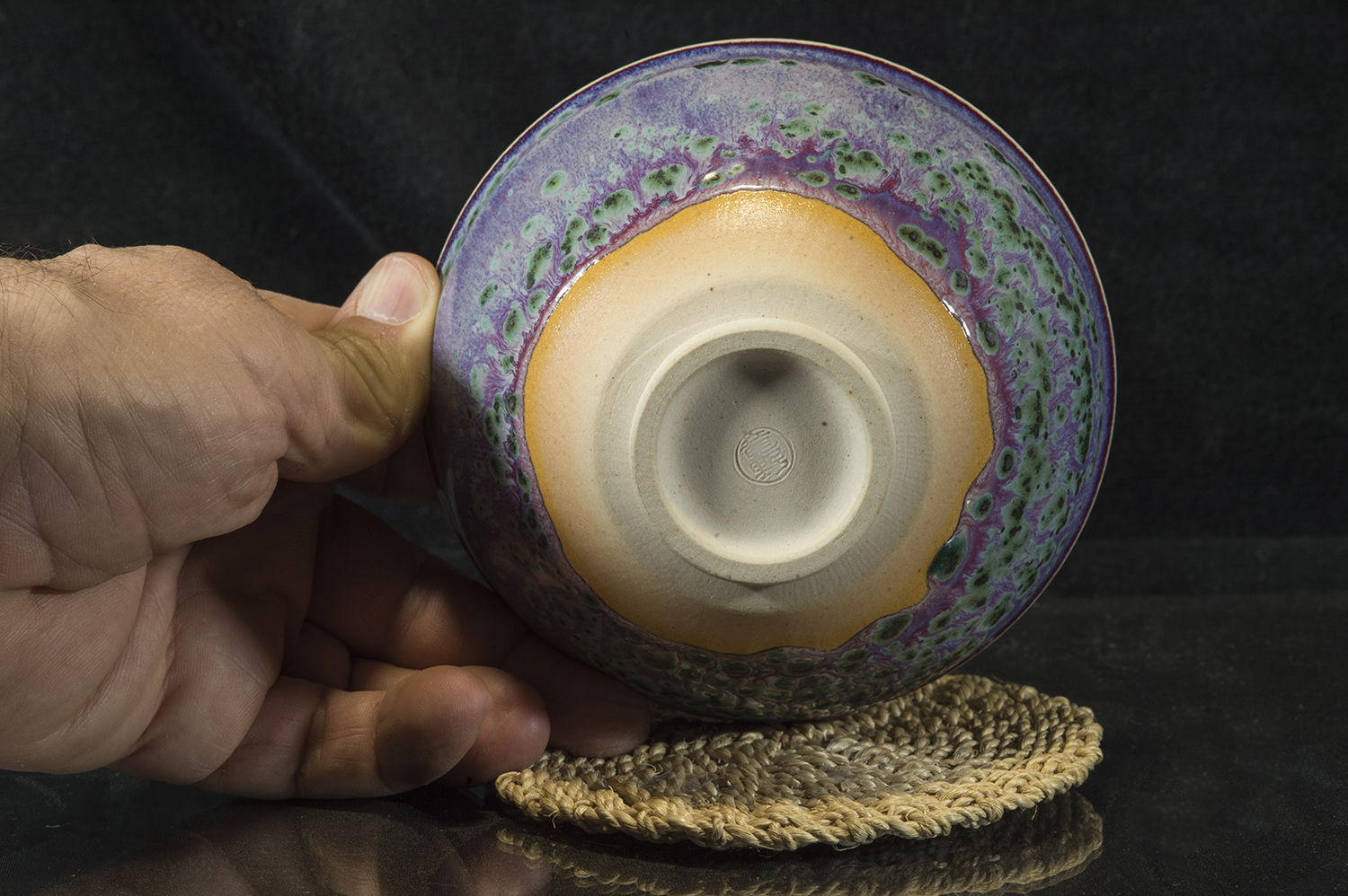 Gaei Matsuyama pávaszem tenmoku chawan