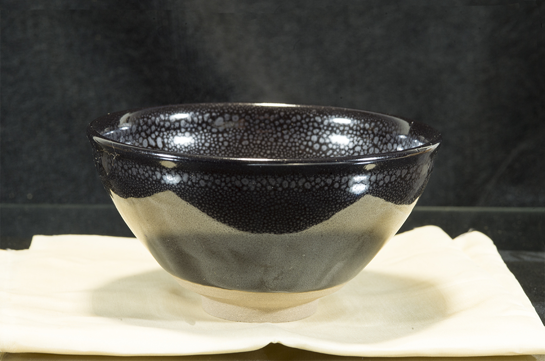 Igazi yuteki tenmoku chawan matcha csésze