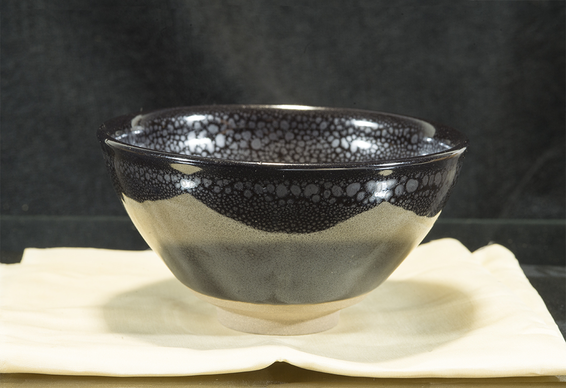 Igazi yuteki tenmoku chawan matcha csésze