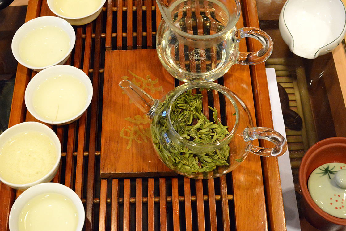 mengding shi hua prémium kínai zöld tea