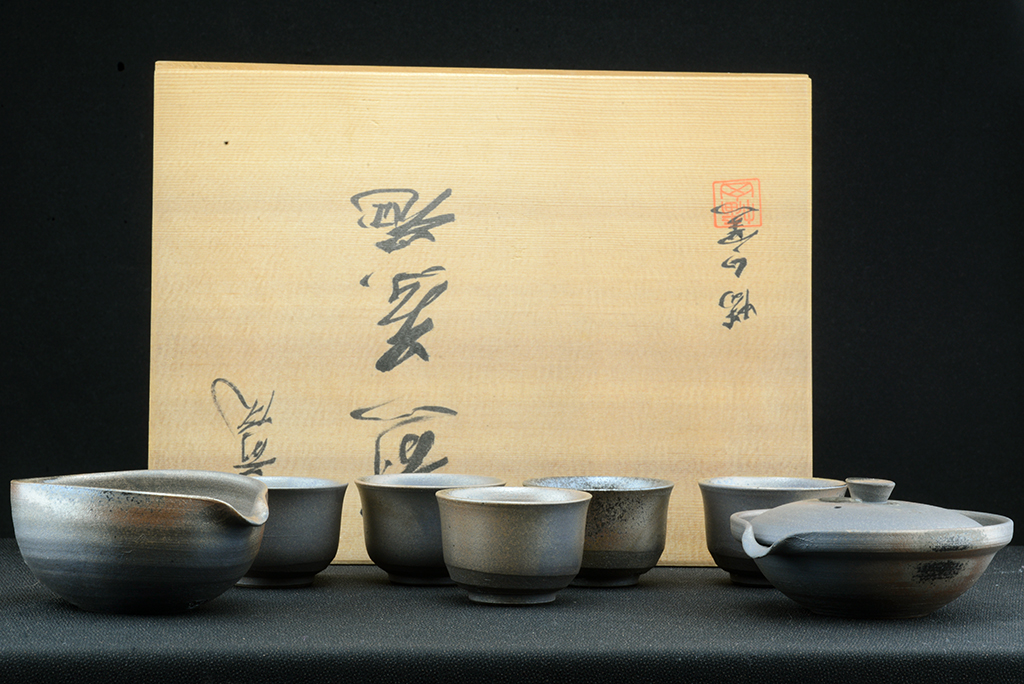 echizen ware japanese tea set
