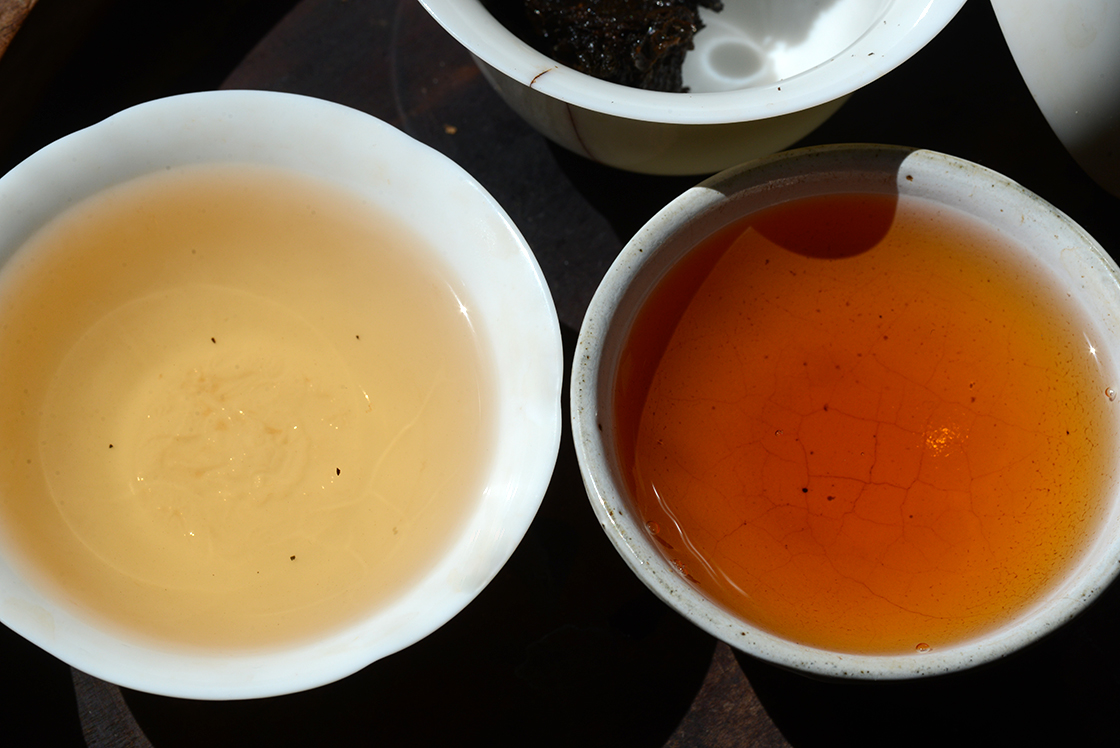 2006 qian liang cha söütét fekete tea hei cha