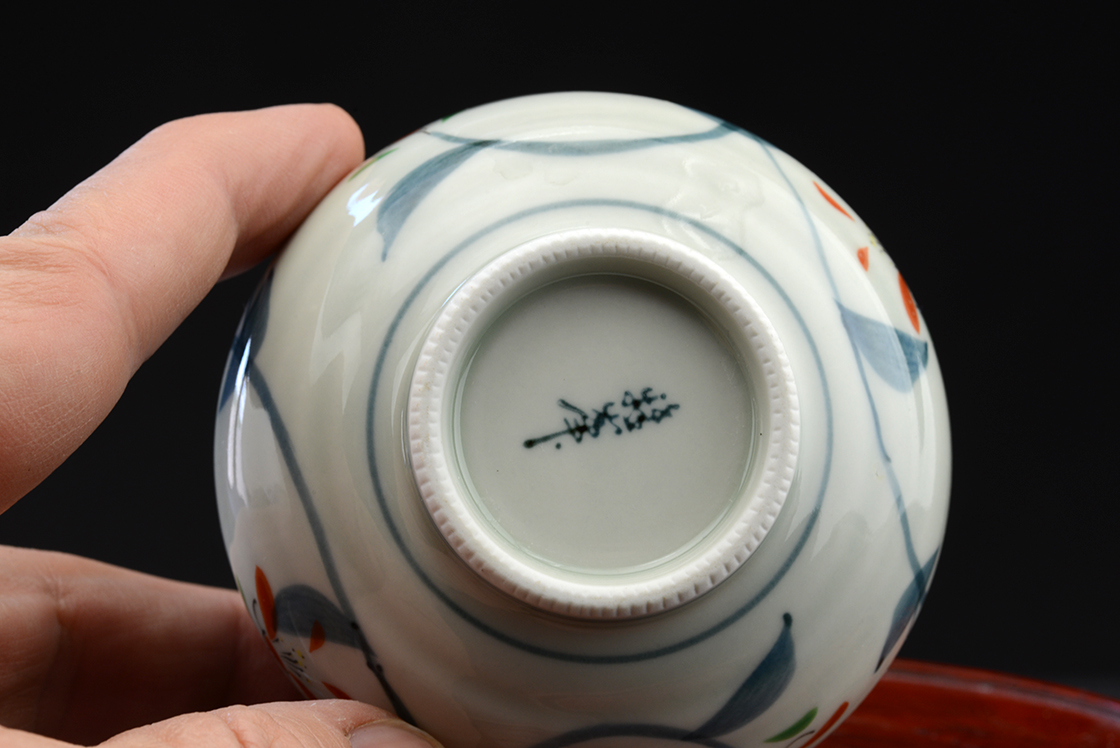 Imari Arita porcelán teáscsésze készlet