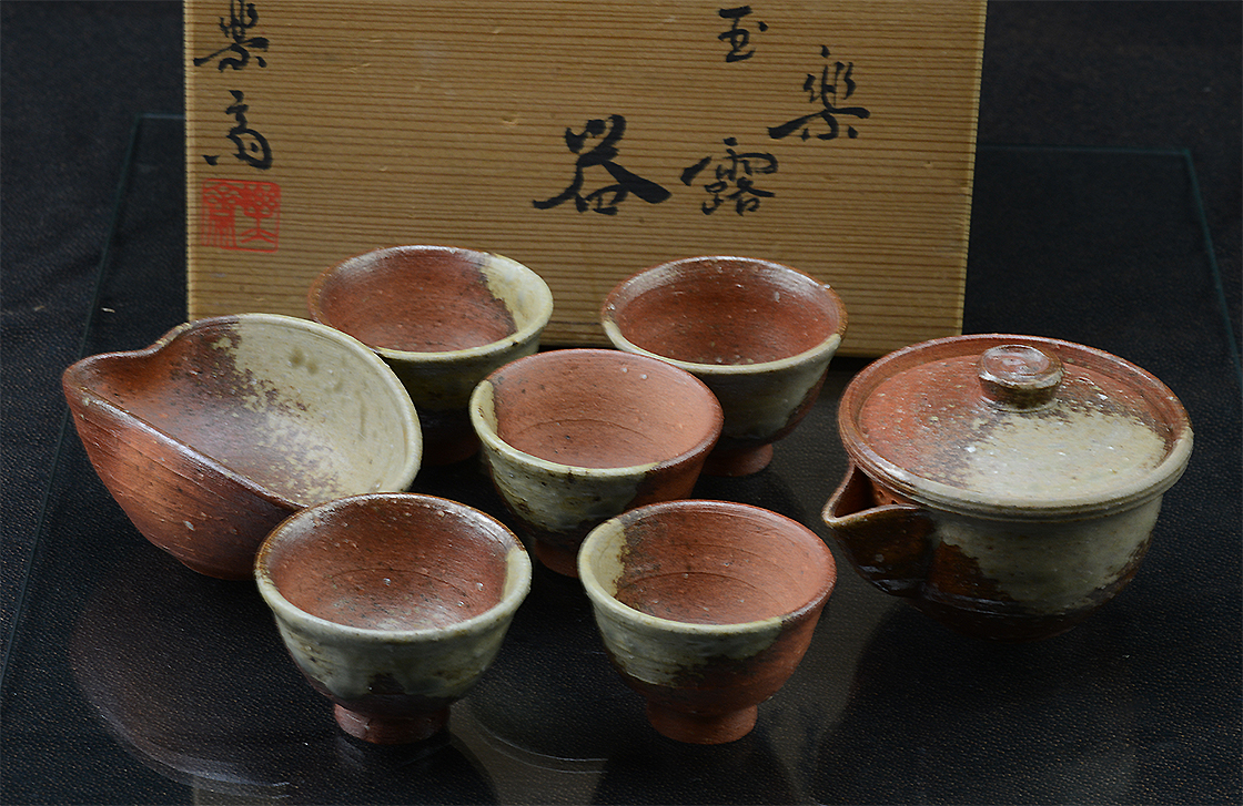 Shigaraki japán teáskészlet