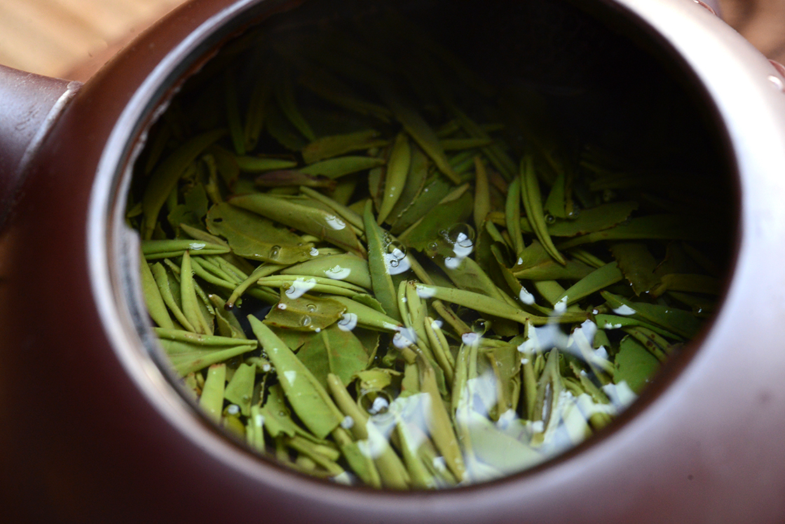 kai hua long ding zöld tea