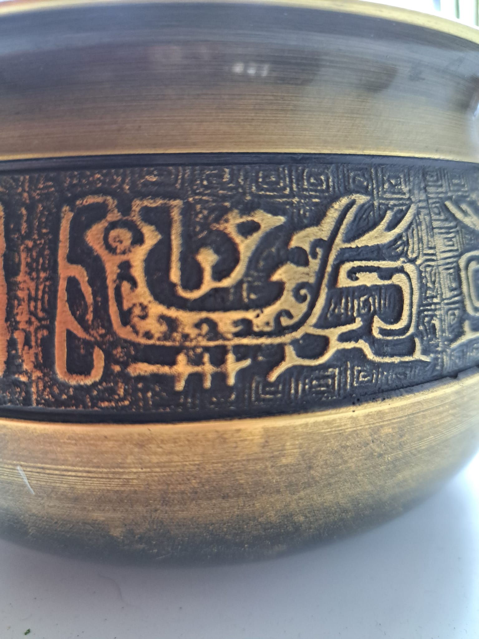 Bronz kensui japán használtvíz tartó