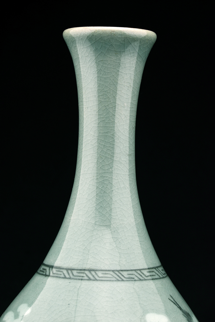 Koreai seiji celadon váza 