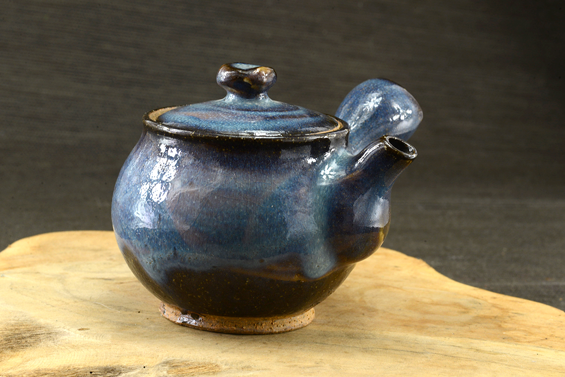 yamane seigan blue hagi teapot