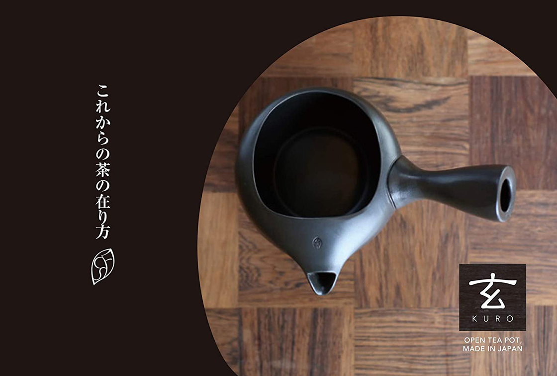 kuro japán teáskanna