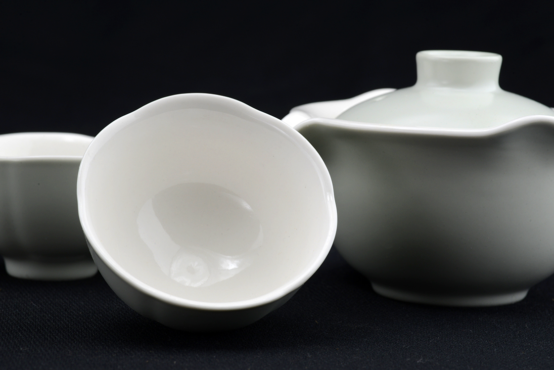 longquan celaddon porcelán teáskészlet