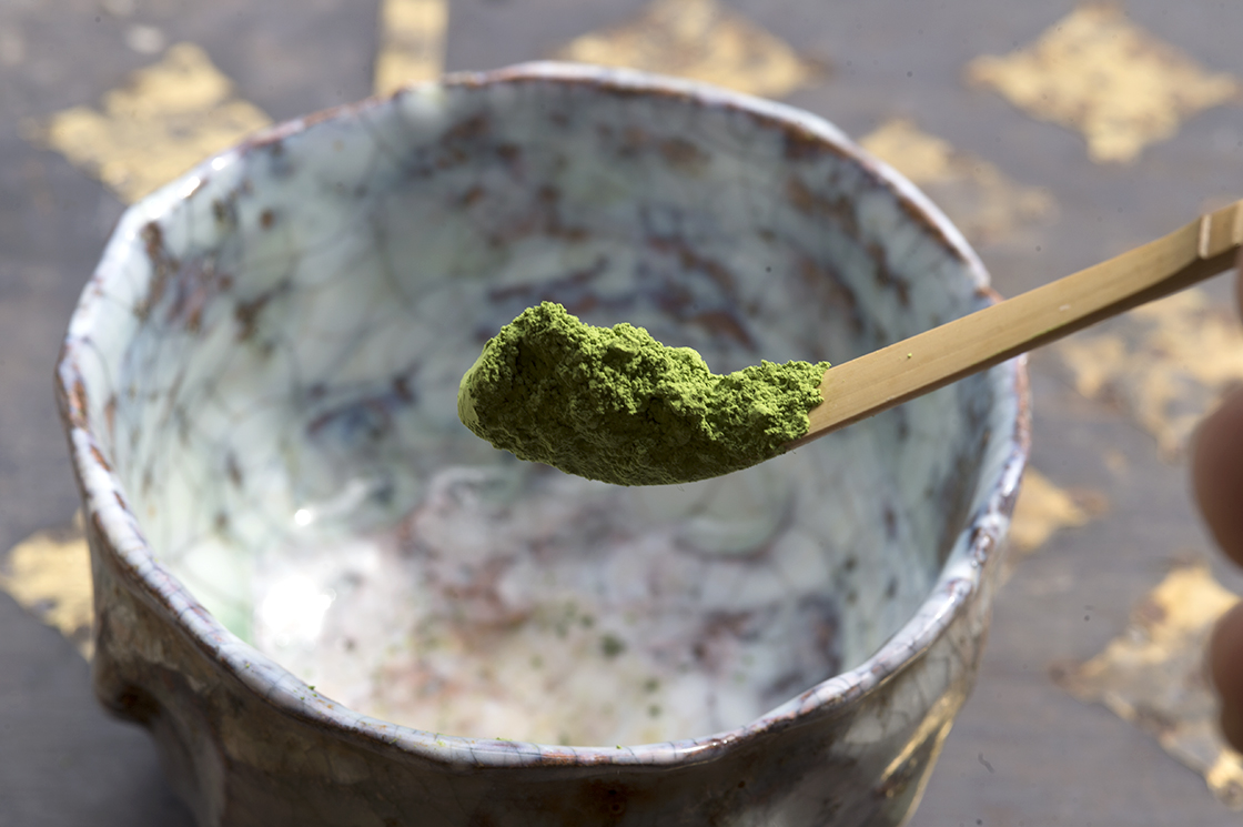 matcha utage no Shiro japán zöldtea por