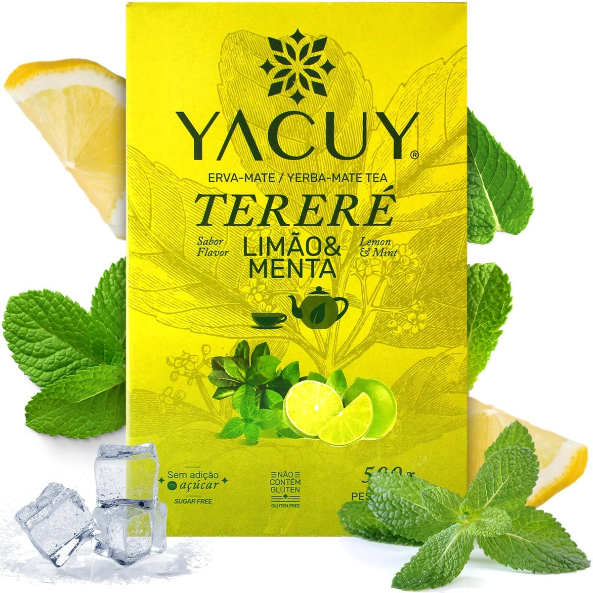 Yacuy citrom & menta ízesített tereré típusú yerba mate