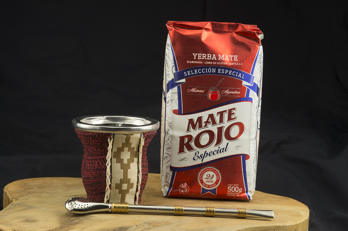 mate rojo yerba mate készlet