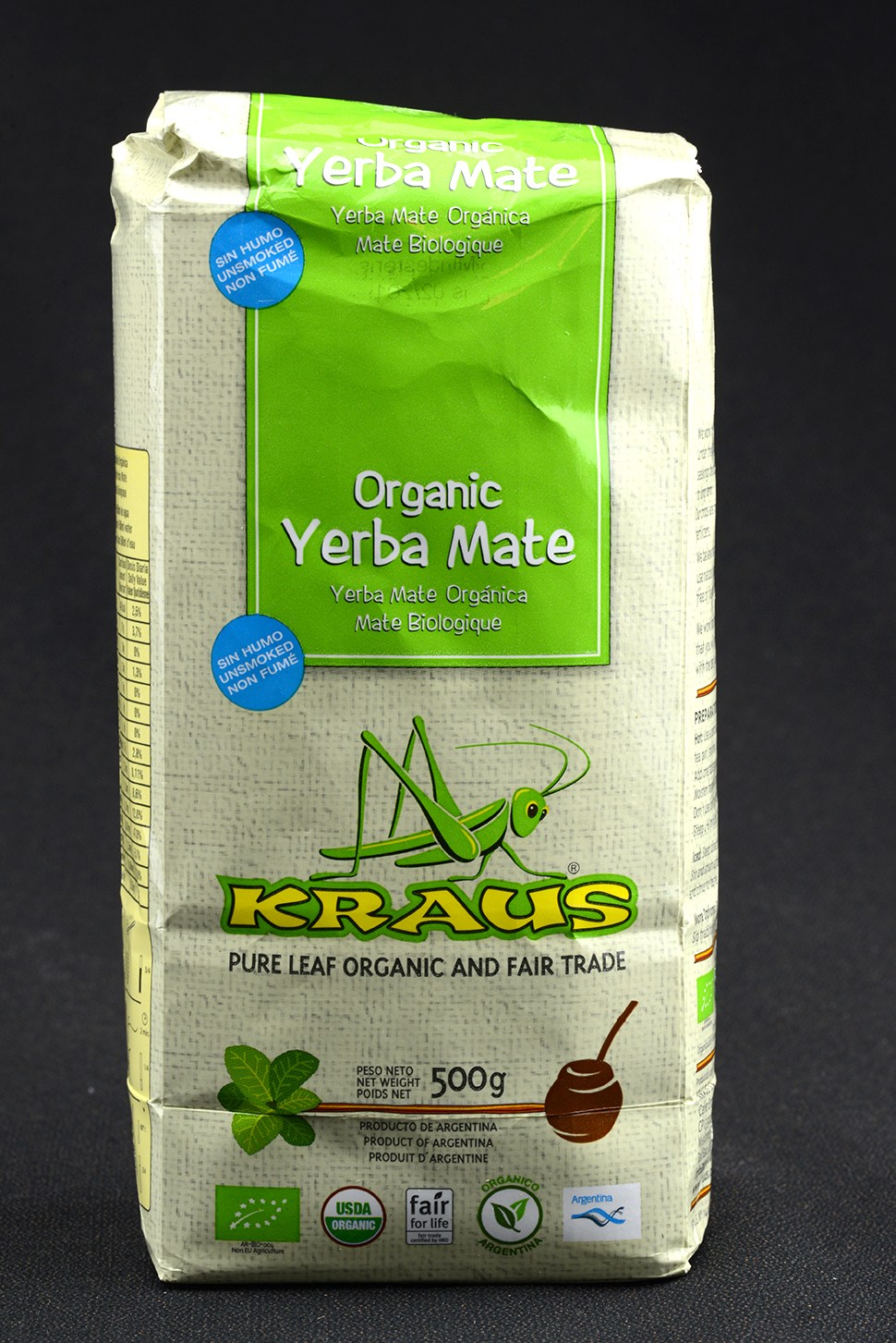 Kraus szárnélküli BIO yerba mate