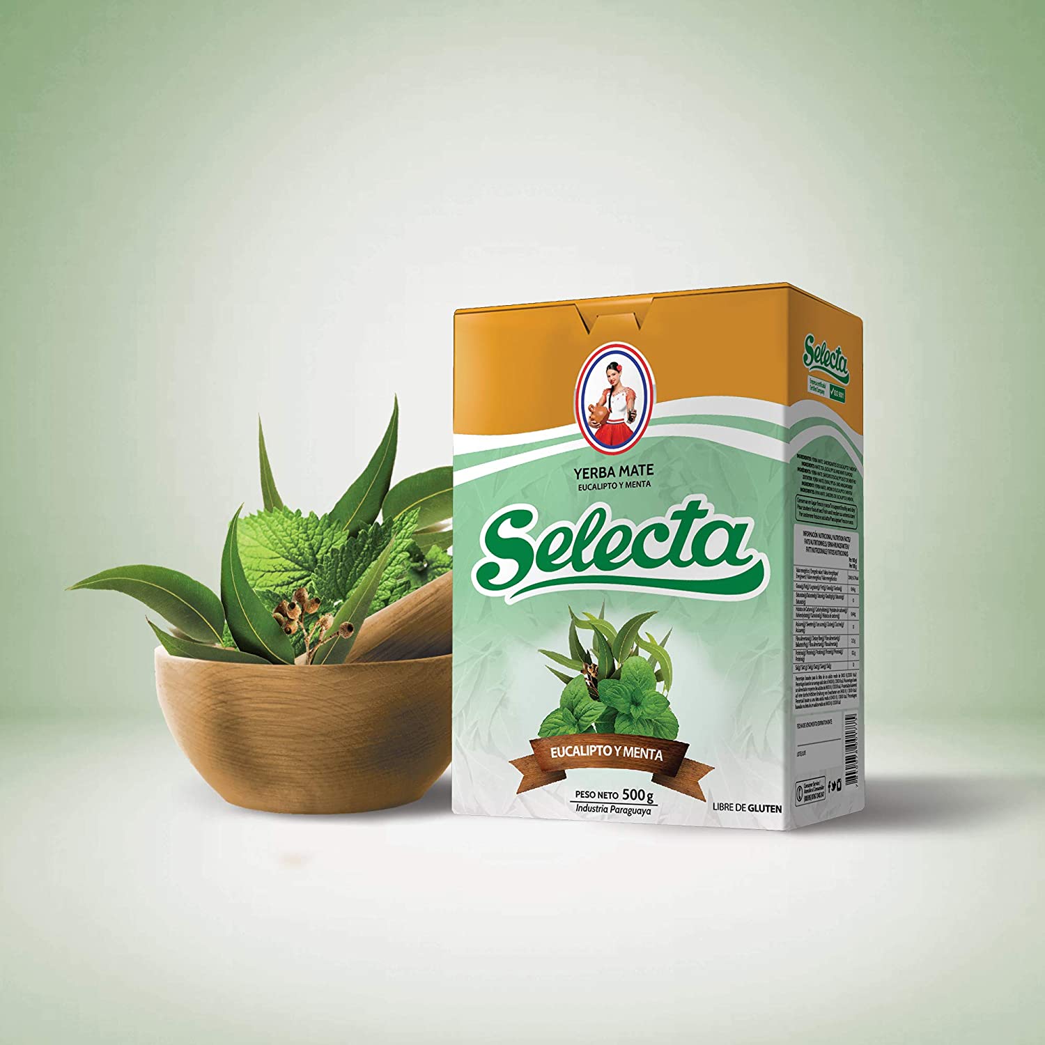 selecta menta és eukaliptusz mate tea