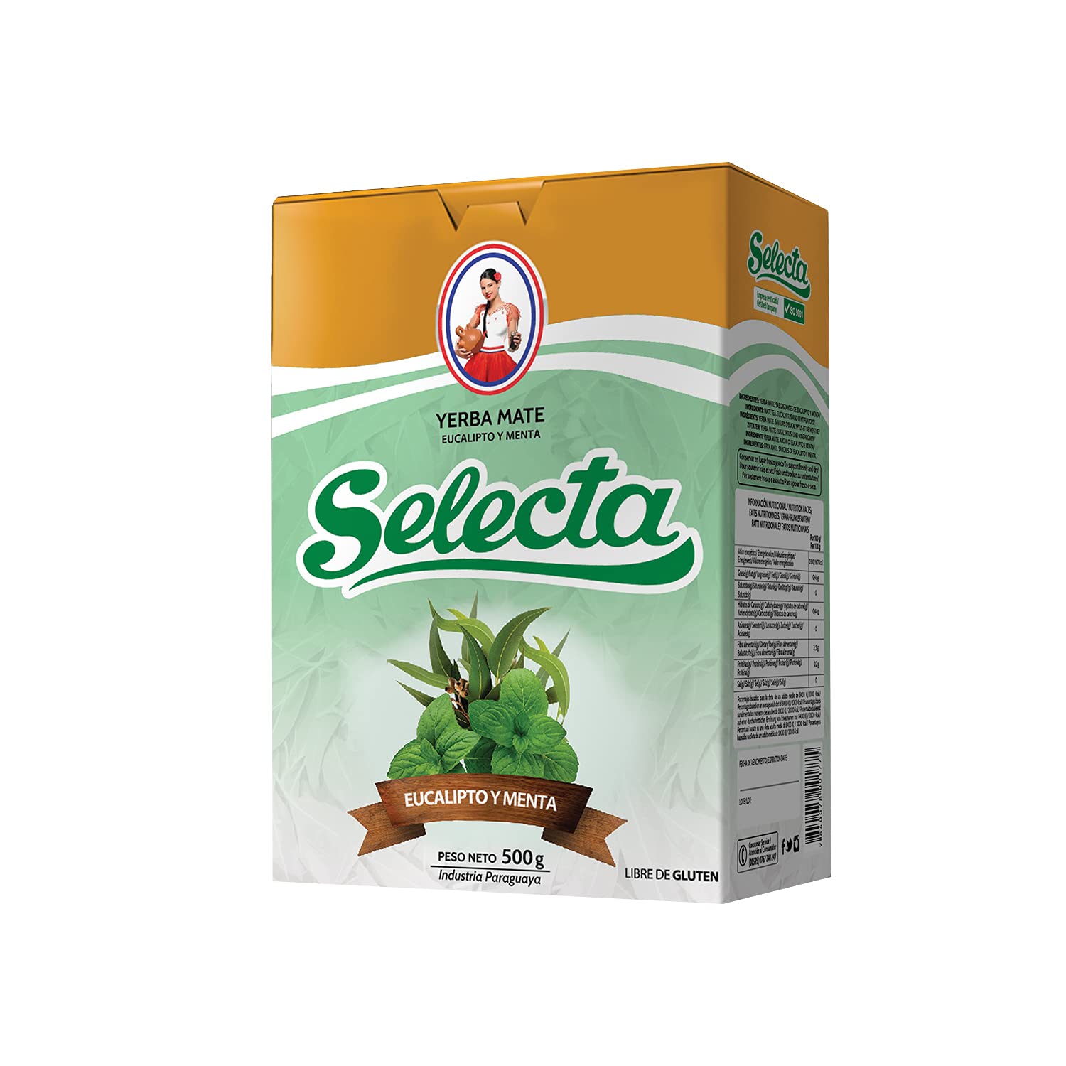 selecta menta és eukaliptusz mate tea