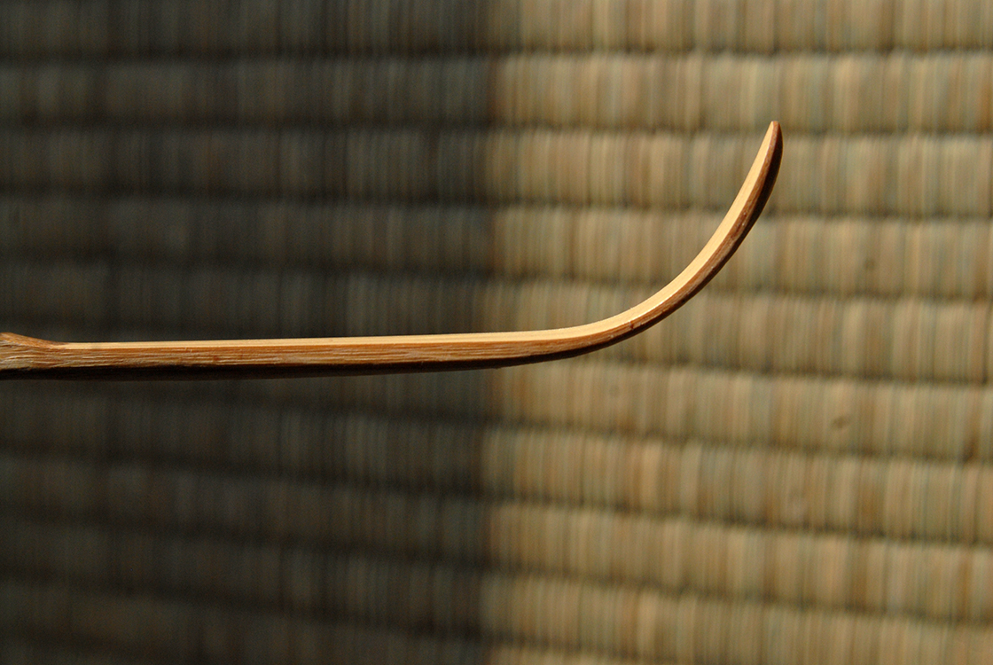normál bambusz matcha teaszedő chashaku