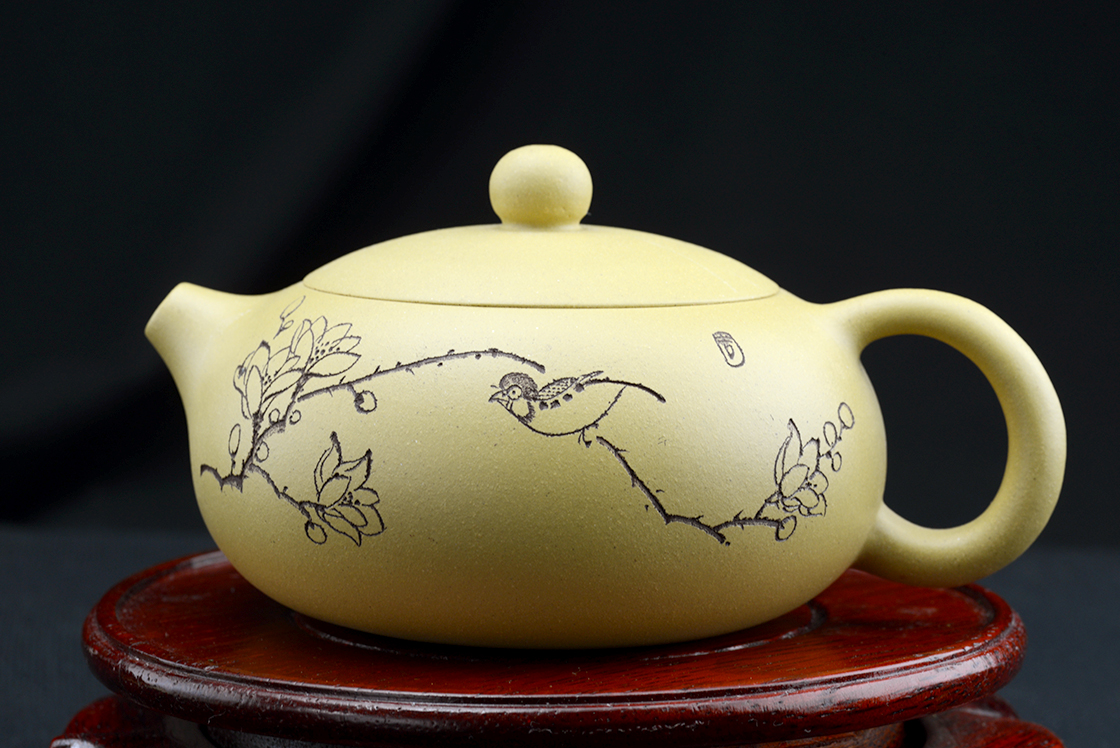 oblate xishi duanni yixing teapot