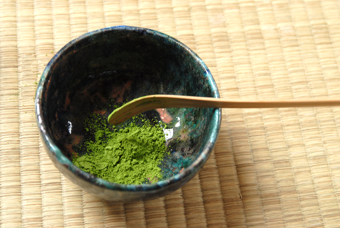  Gabron matcha powdered green tea preparing Marukyu-Koyamaen