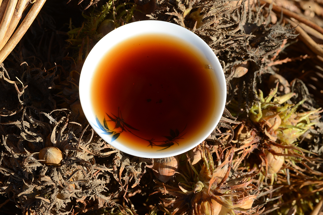 2016 Menghai Lótusz shu puer tea