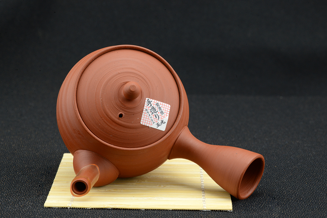 red tokoname gyokuro kuushu japanese tea pot