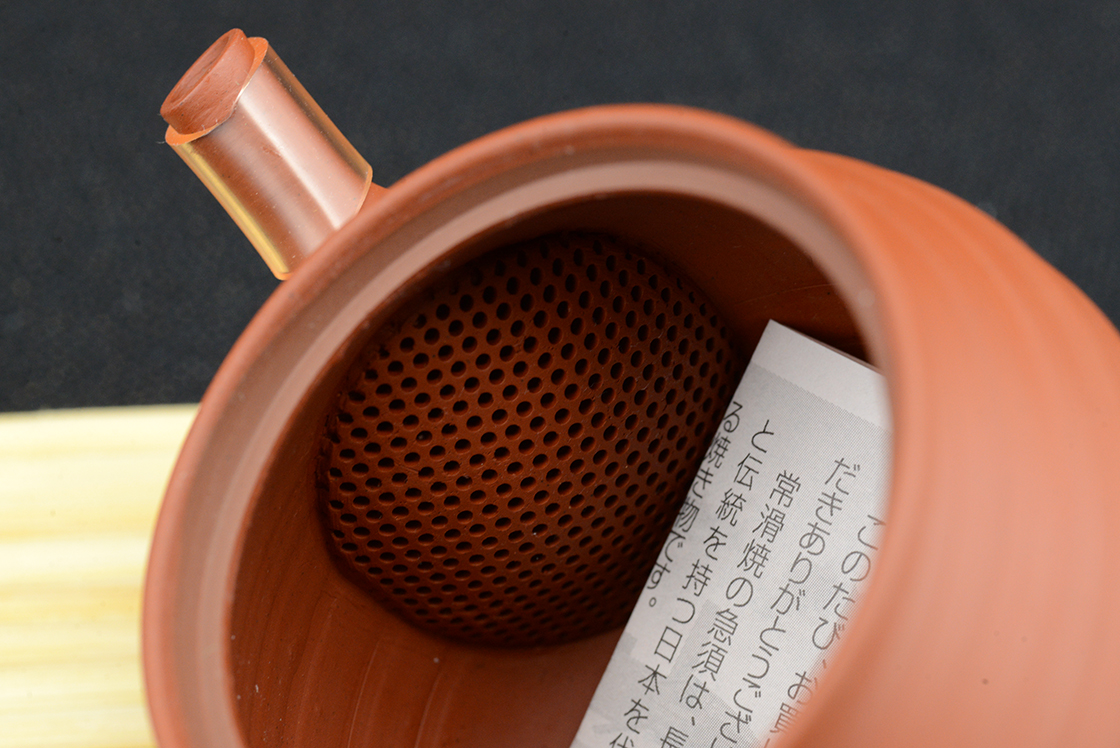 red tokoname gyokuro kuushu japanese tea pot