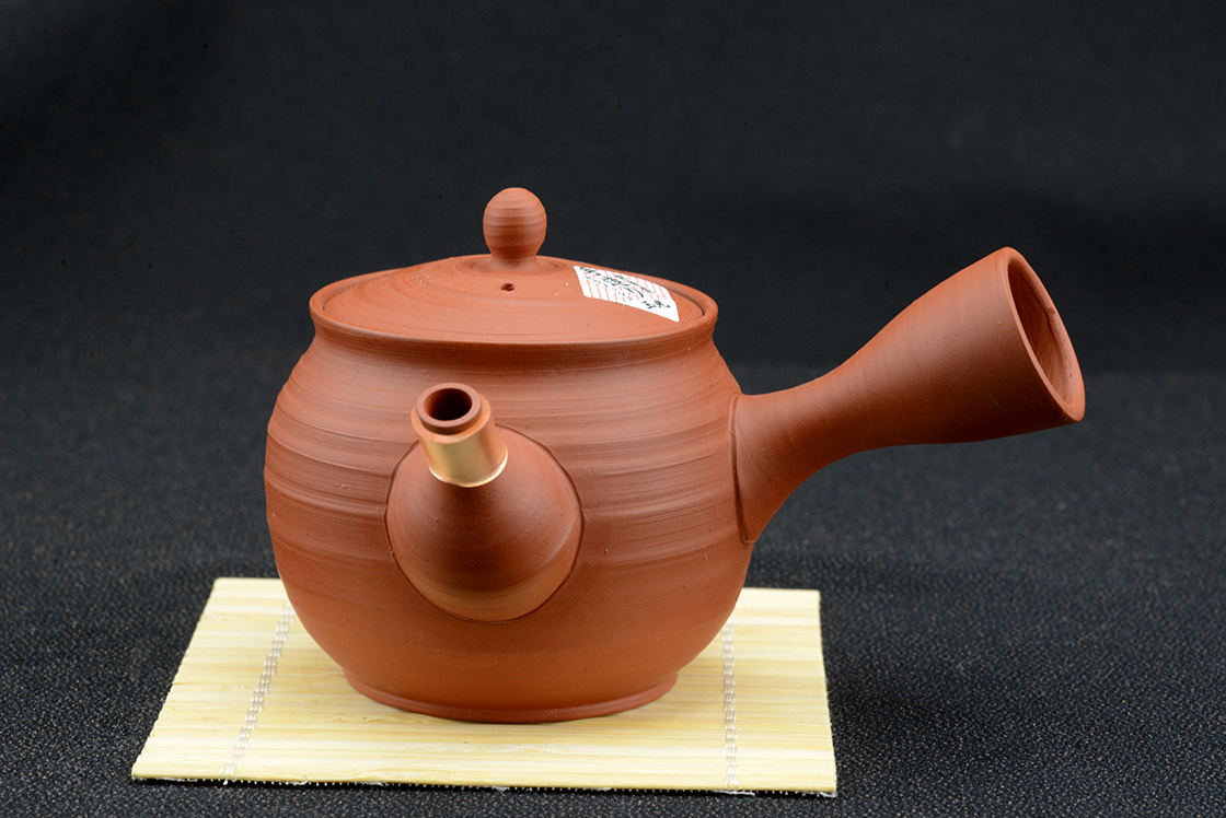 red tokoname gyokuro kuushu japanese tea pot