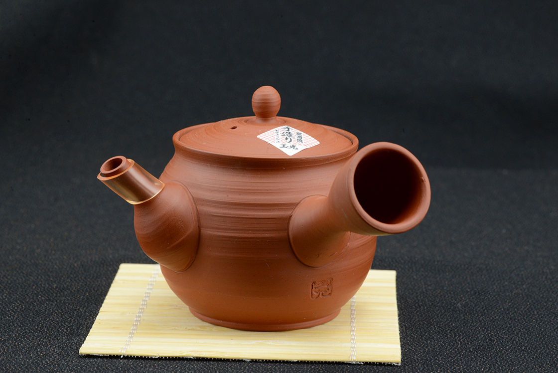 red tokoname gyokuro kuushu japanese tea pot