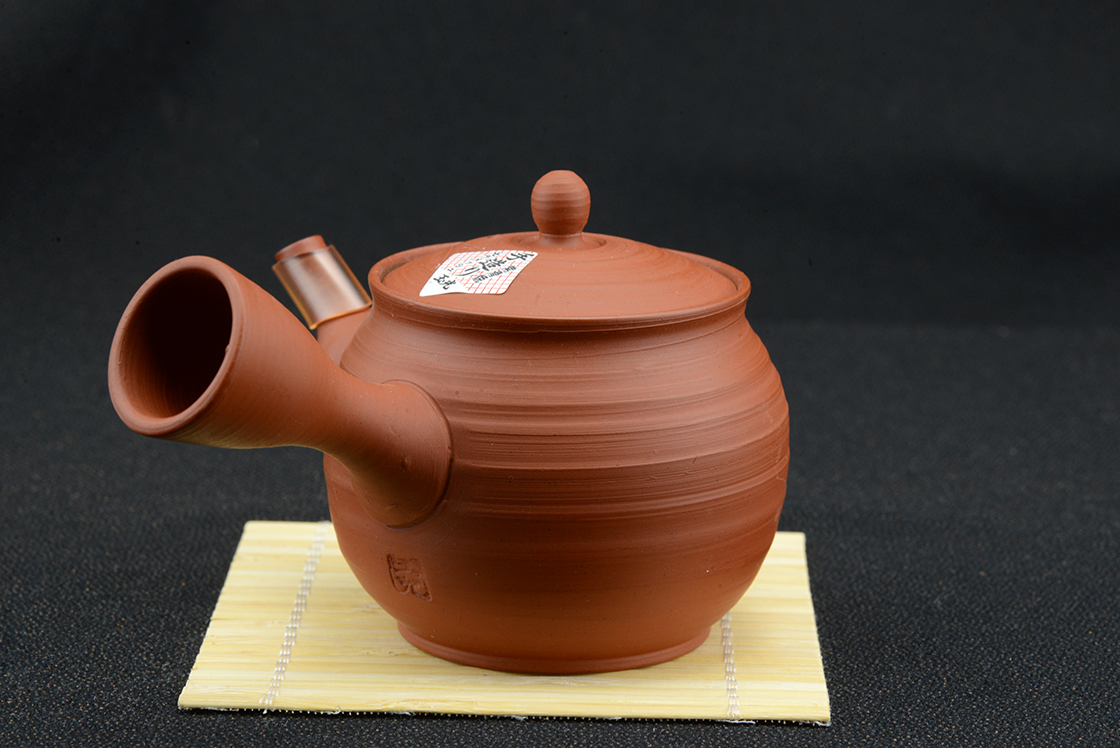 red tokoname gyokuro kuushu japanese tea pot