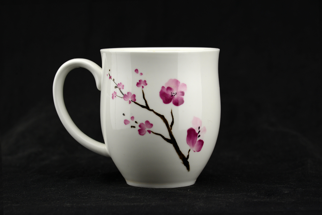 Sakura csontporcelán teásbögre