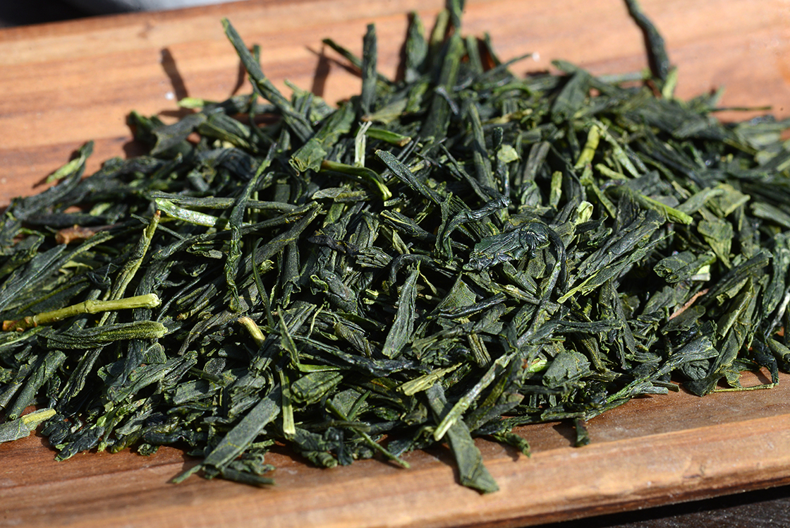 asamiya sencha zairai japán zöld tea