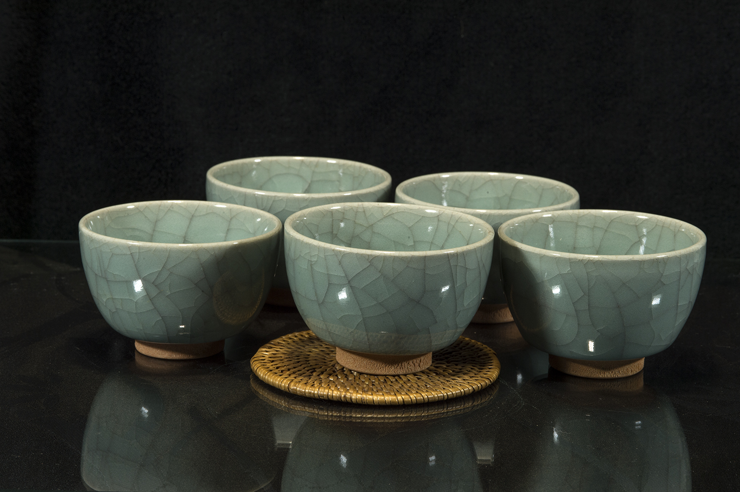 Celadon teáscsésze készlet