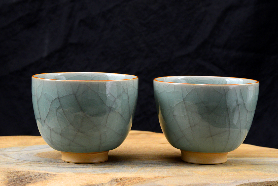 Celadon japán porcelán teáscsésze készlet