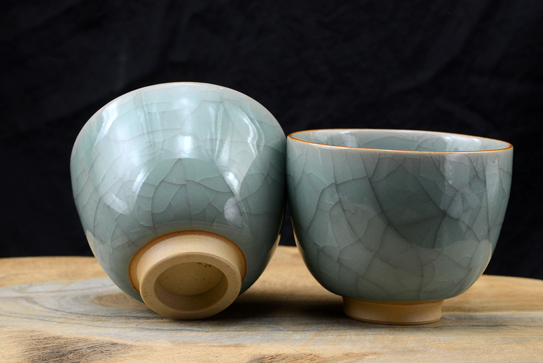 Celadon japán porcelán teáscsésze készlet