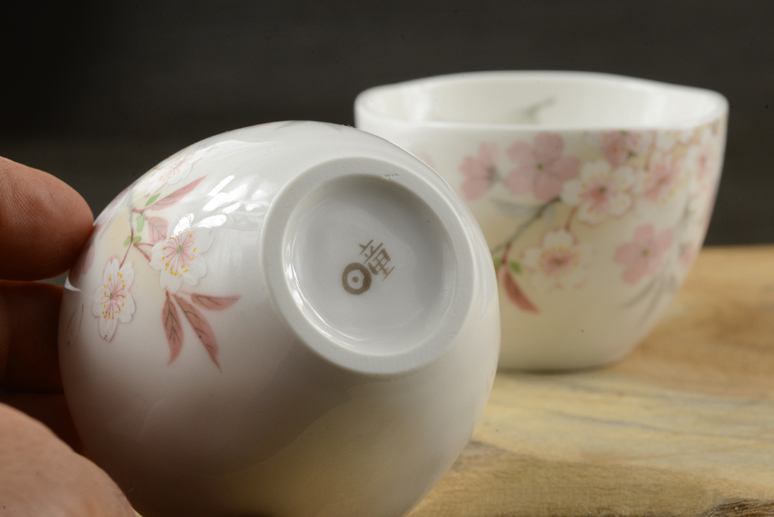Toko Adashi kézzel festett japán teáscsésze készlet