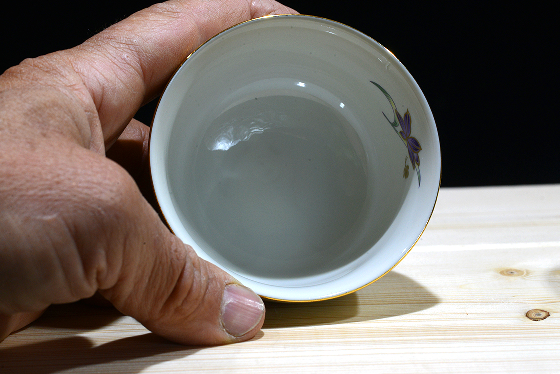 Kutani írisz japán porcelán teáscsésze készlet