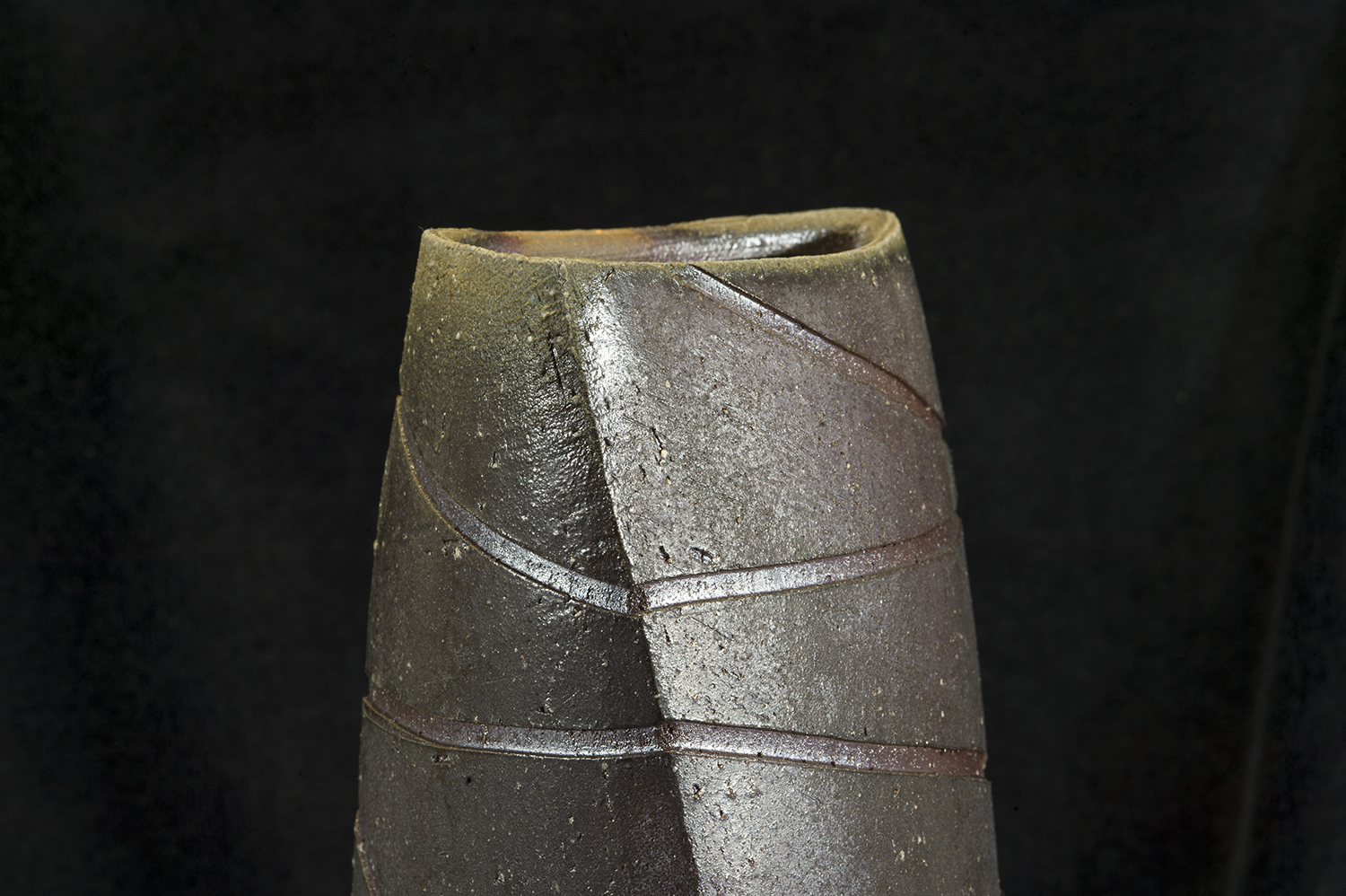 Takushi TAKAHARA 備前自由杯 bizen virágváza