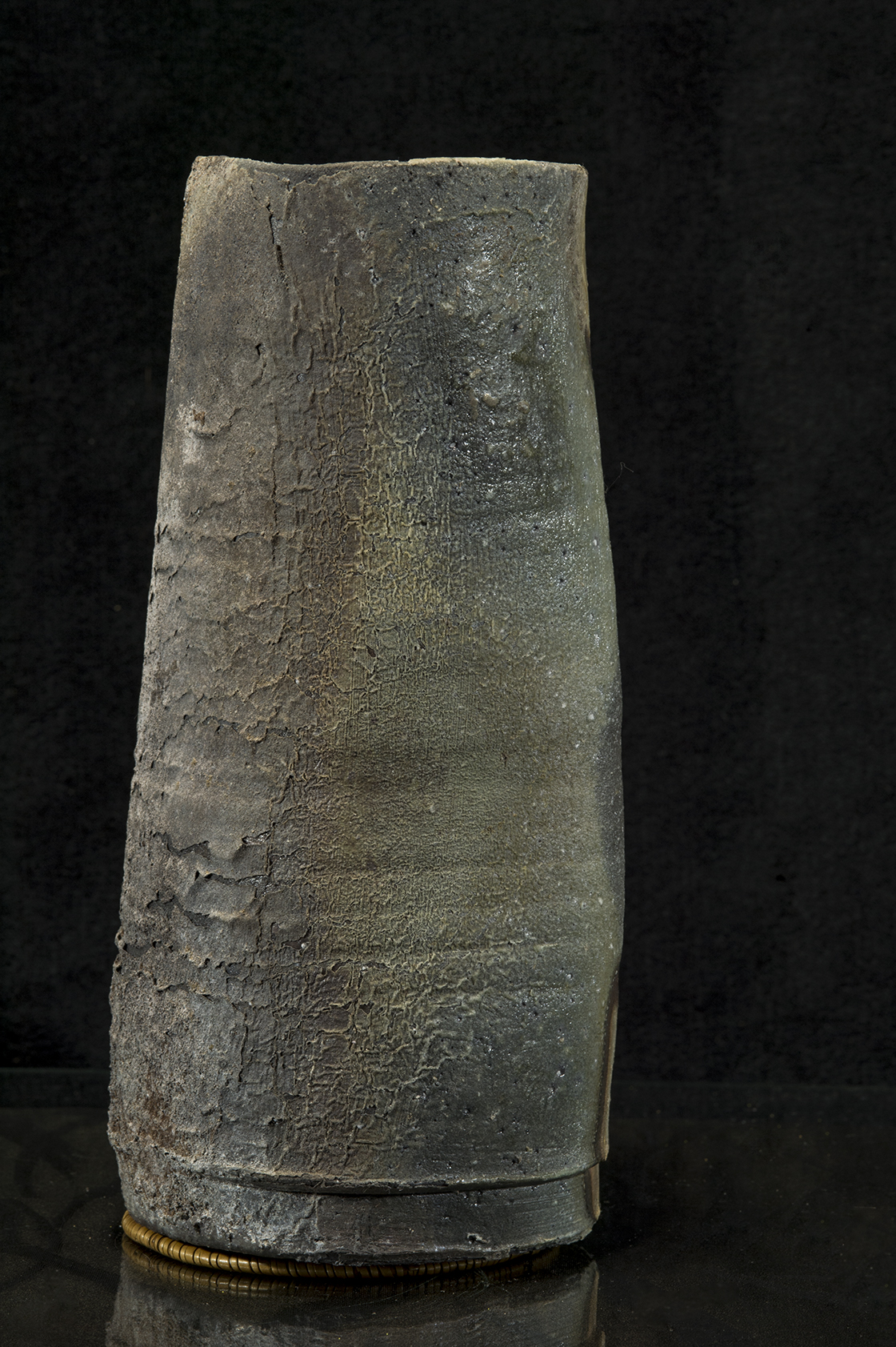 bizen japán virágváza Hiroyoshi Makita