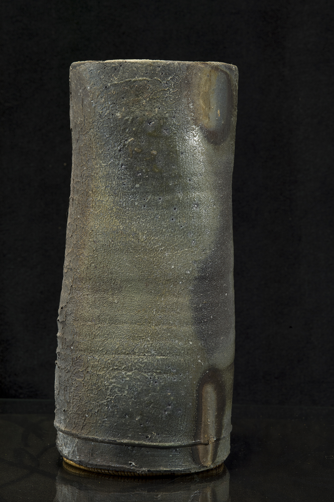 bizen japán virágváza Hiroyoshi Makita