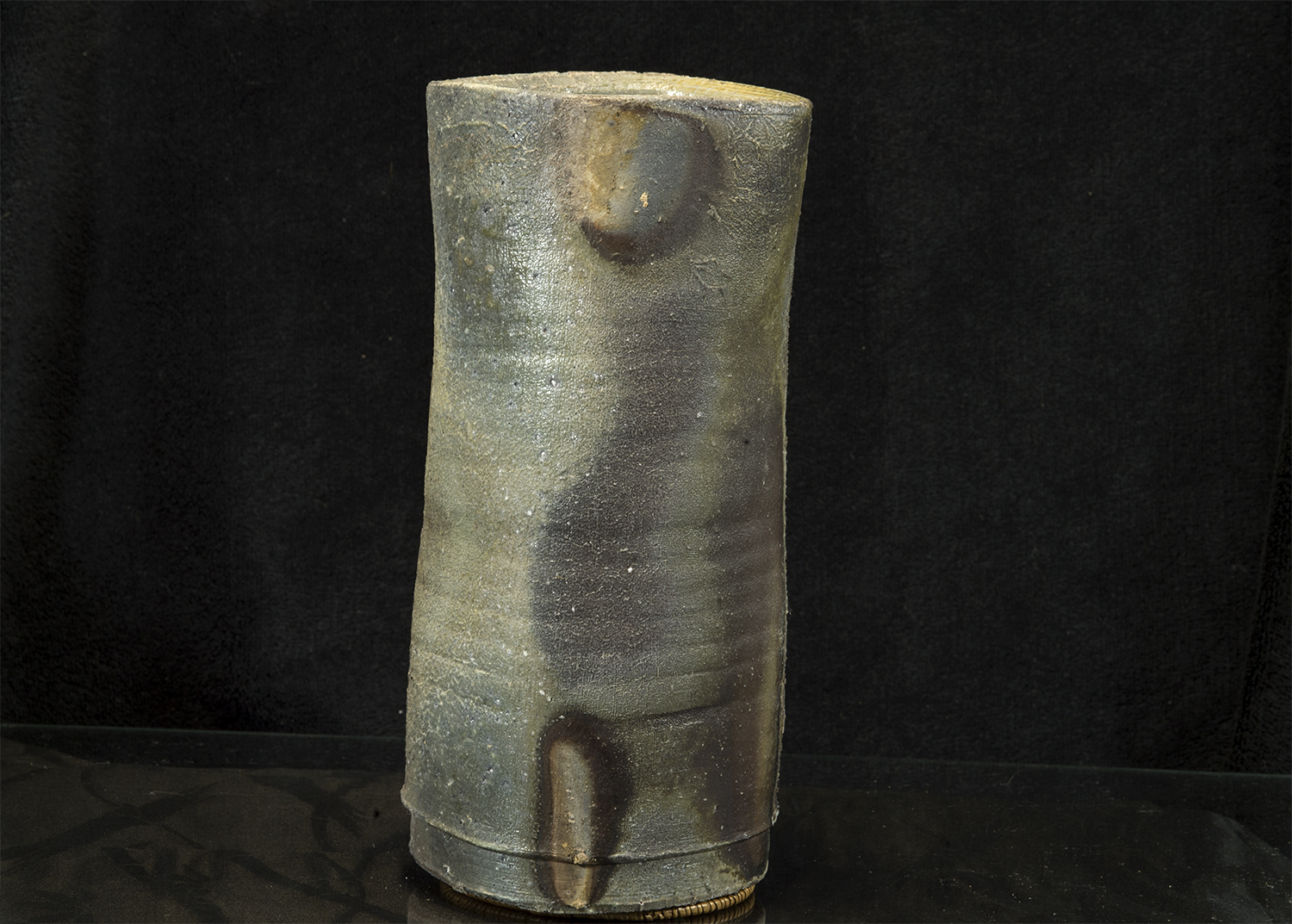 bizen japán virágváza Hiroyoshi Makita