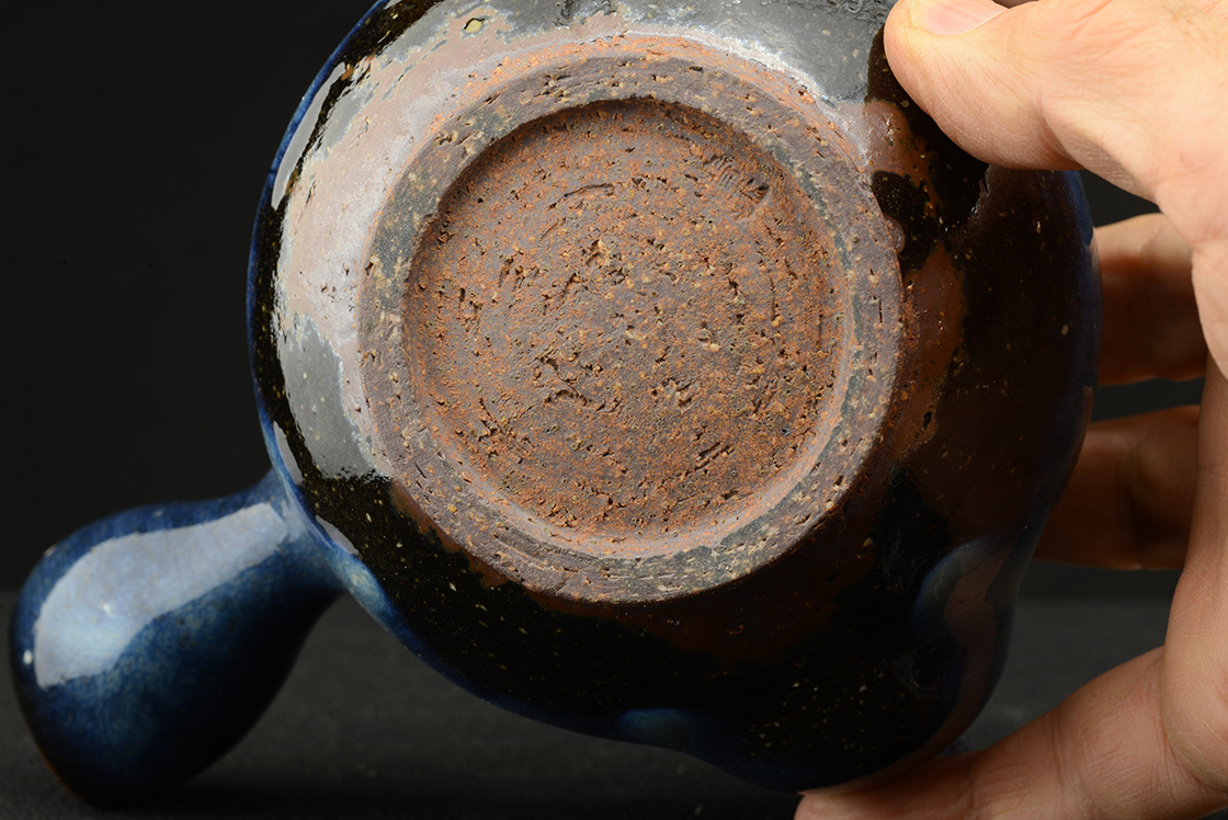 yamane seigan blue hagi teapot