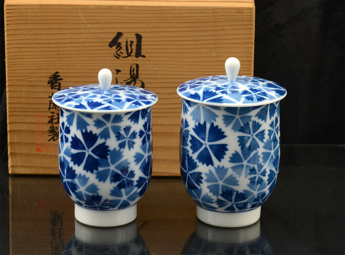 Arita japán porcelán teáscsésze pár