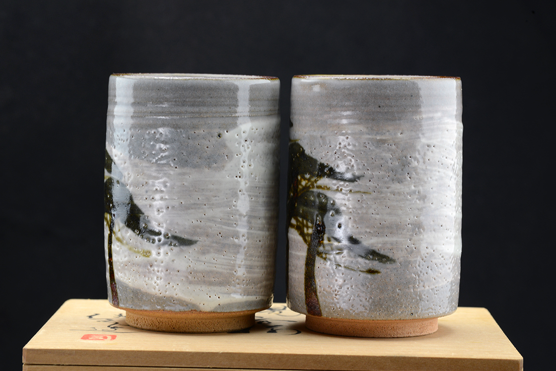 Kenji Suzuki yunomi tea cup pair