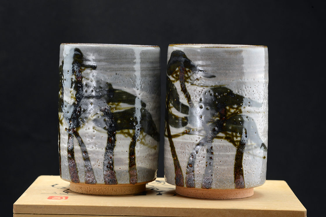 Kenji Suzuki yunomi tea cup pair