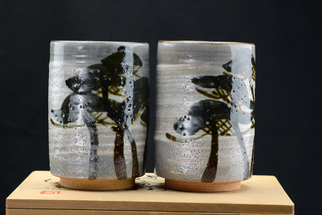 Kenji Suzuki yunomi tea cup pair