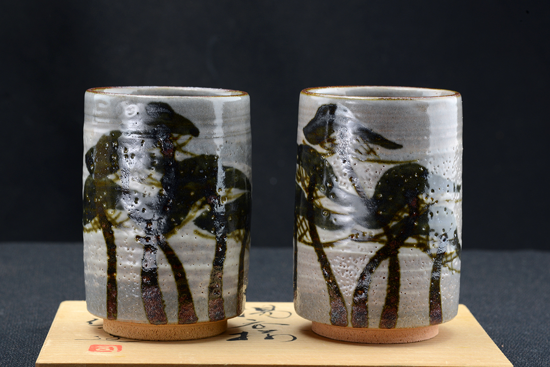 Kenji Suzuki yunomi tea cup pair