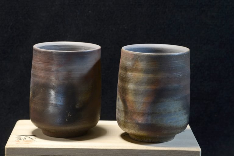 bizen yunomi japán teáscsésze pár